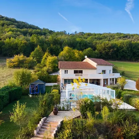 Maison Charmante Avec Vue Sur La Montagne A Saint-gery + Piscine Saint-Gery (Lot)