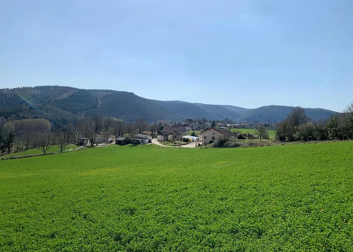 Ferienhaus Maison Charmante Avec Vue Sur La Montagne A Saint-gery + Piscine *